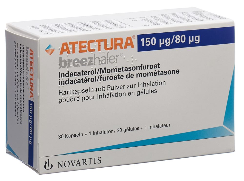 Atectura Breezhaler 150/80 μg, Hartkapseln mit Pulver zur Inhalation