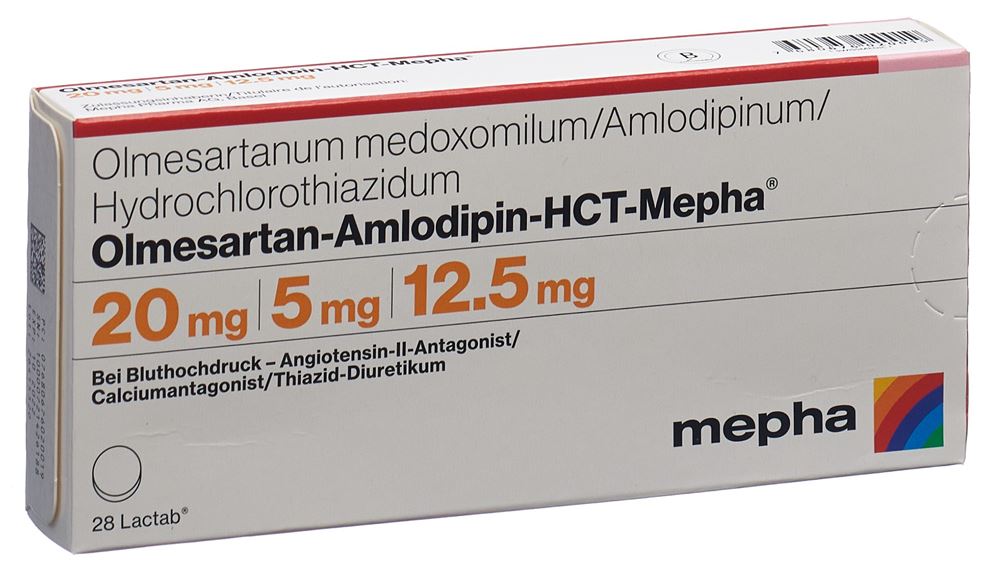 OLMESARTAN AMLO HCT Mepha Lactab 20/5/12.5 28 pce