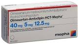 Olmesartan-Amlodipin-HCT-Mepha 40 mg/5 mg/25 mg, Filmtabletten