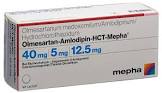 Olmesartan-Amlodipin-HCT-Mepha 40 mg/5 mg/25 mg, Filmtabletten