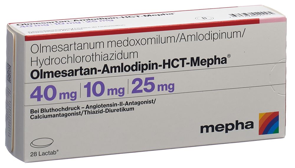OLMESARTAN AMLO HCT Mepha Lactab 40/10/25 28 pce