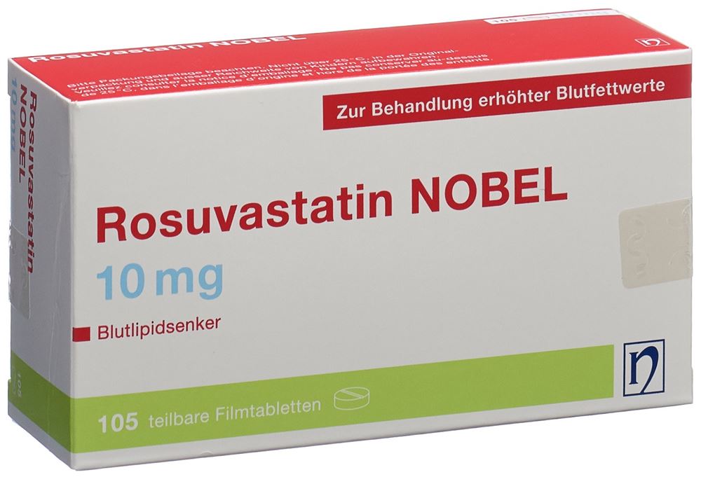 ROSUVASTATIN NOBEL cpr pell 10 mg 105 pce