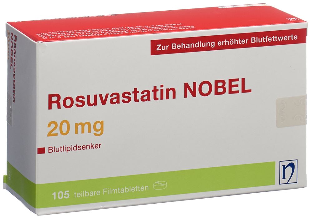 ROSUVASTATIN NOBEL cpr pell 20 mg 105 pce