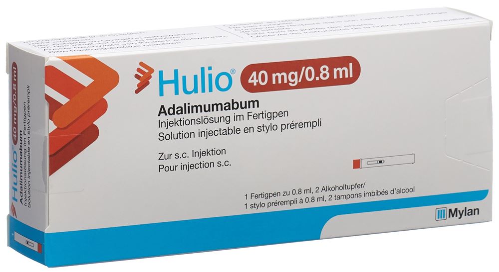 HULIO 40 mg/0.8ml sol inj stylo prérempli 1 pce