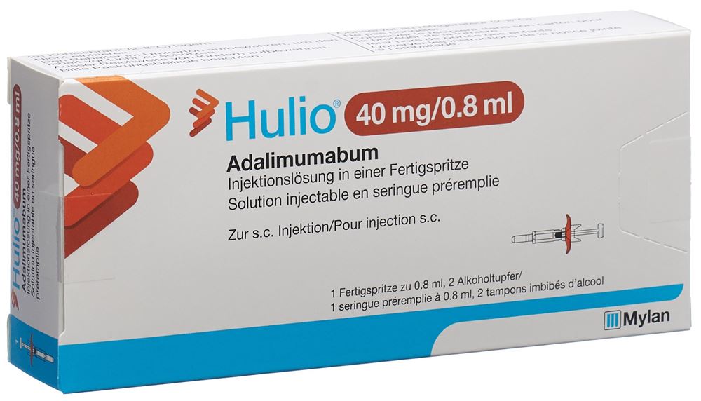 HULIO 40 mg/0.8ml sol inj ser prérempli 1 pce