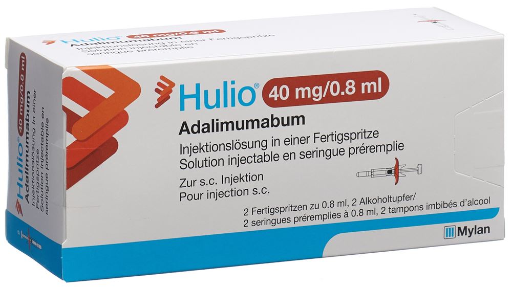 HULIO 40 mg/0.8ml sol inj ser prérempli 2 pce