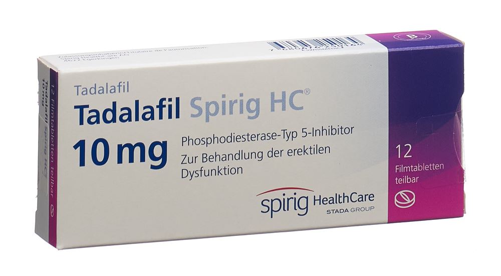 TADALAFIL Spirig HC cpr pell 10 mg 12 pce