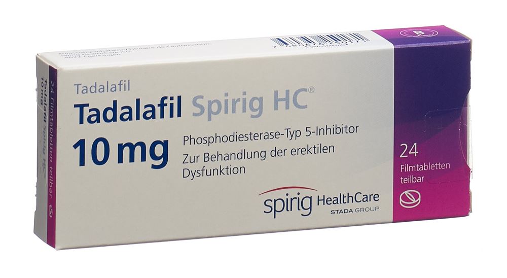 TADALAFIL Spirig HC cpr pell 10 mg 24 pce