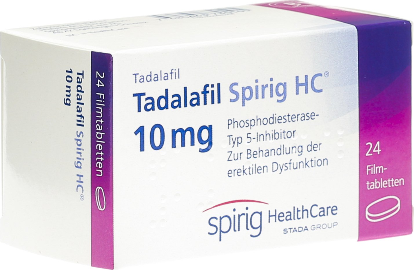 Tadalafil Spirig HC, 10 mg, Filmtabletten