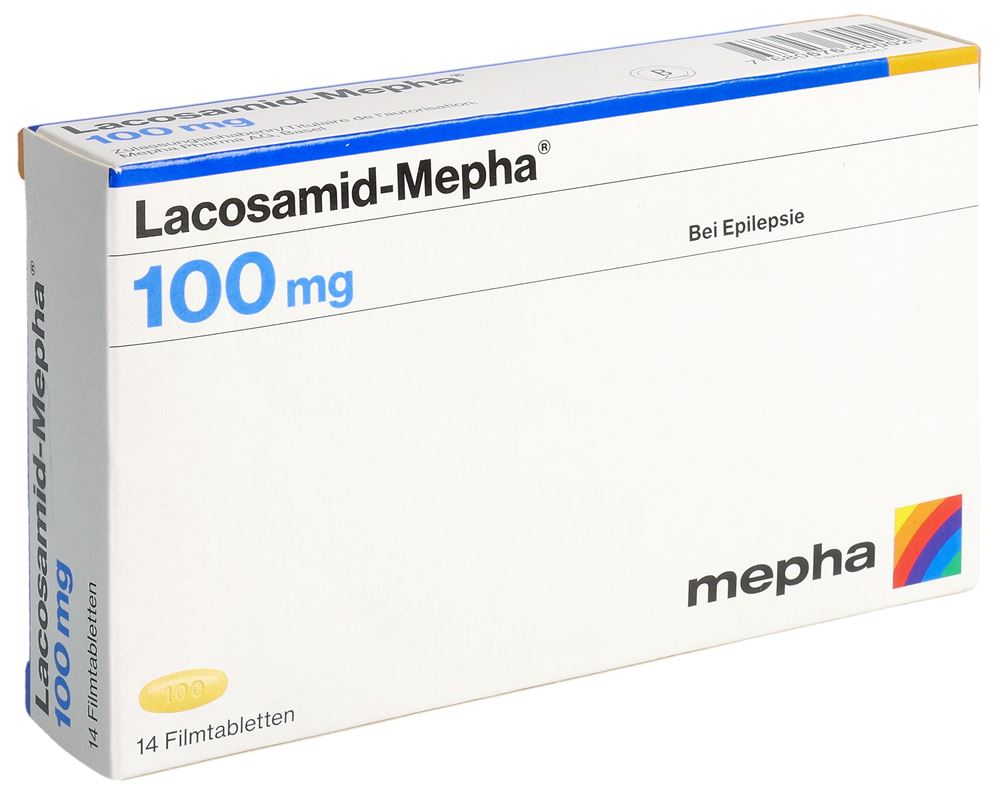 LACOSAMID Mepha Lactab 100 mg 14 pce