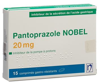 PANTOPRAZOL NOBEL cpr pell 20 mg bte 290 pce