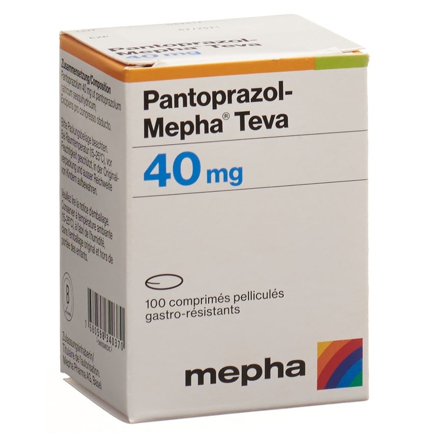 PANTOPRAZOL NOBEL cpr pell 40 mg bte 160 pce