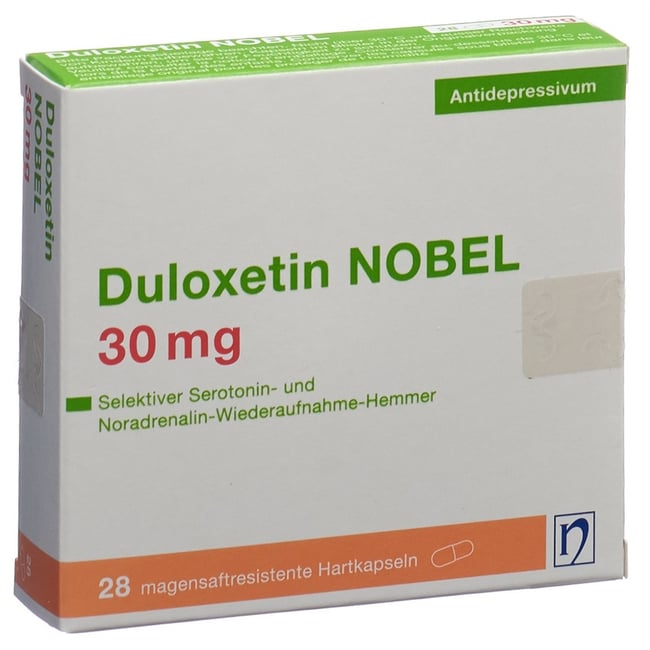 Duloxetin NOBEL 30 mg, magensaftresistente Hartkapseln