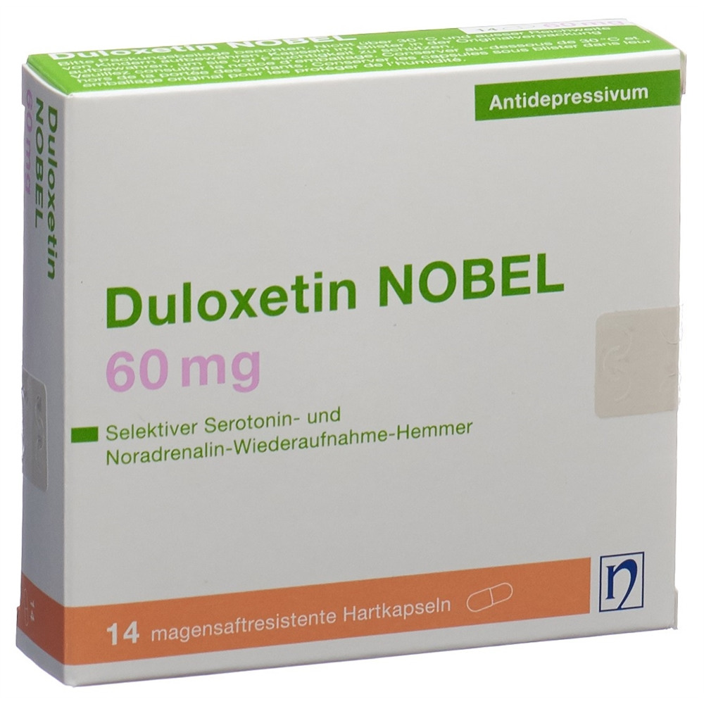 Duloxetin NOBEL 60 mg, magensaftresistente Hartkapseln