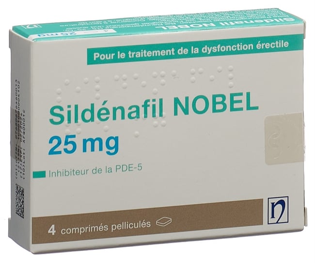 Sildenafil NOBEL 25 mg, Filmtabletten