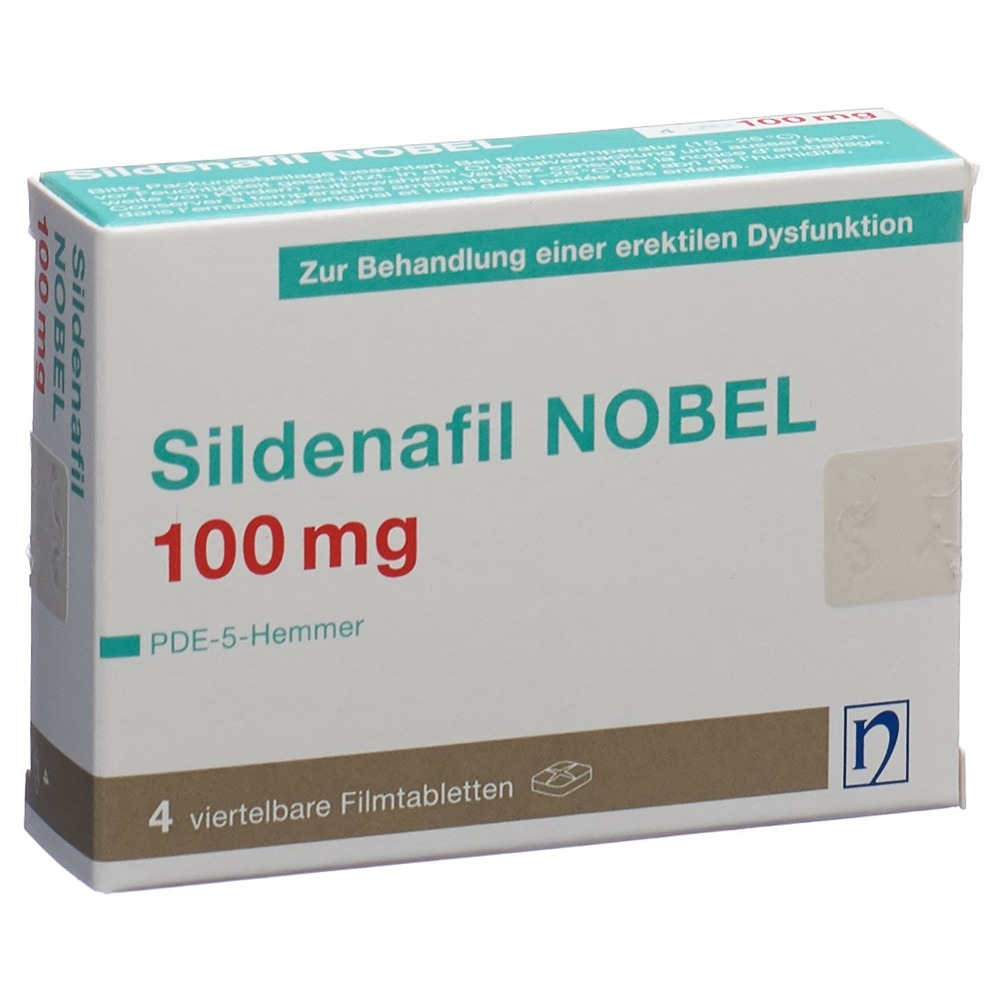 SILDENAFIL NOBEL cpr pell 100 mg 4 pce