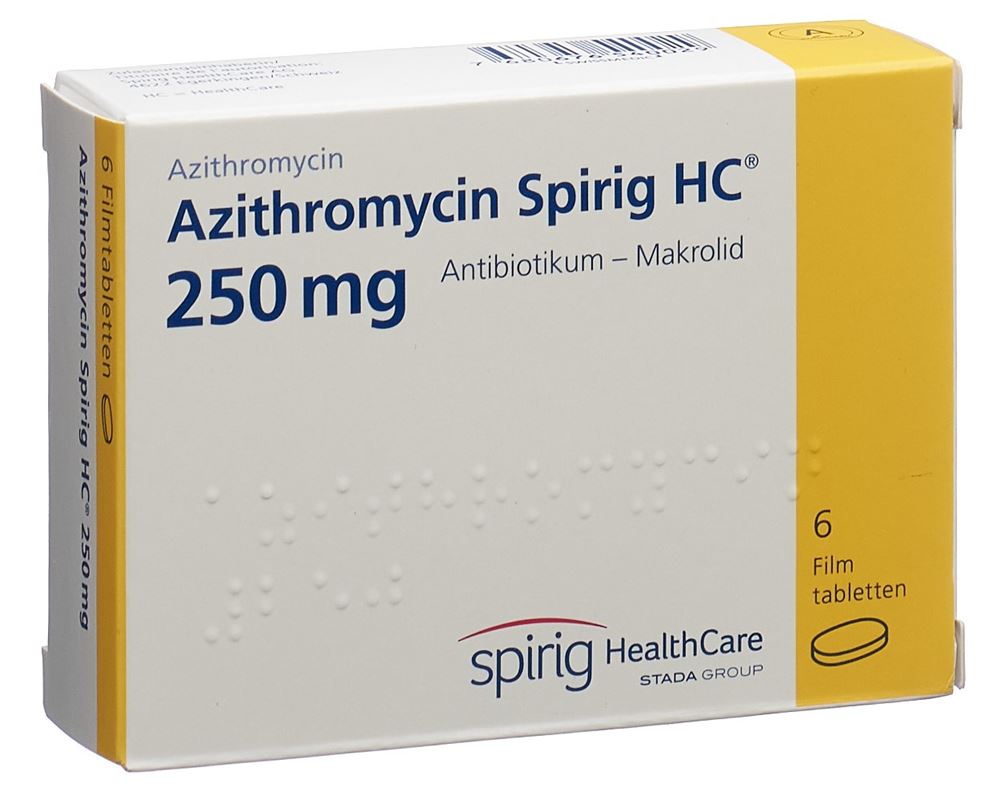 Azithromycin Spirig HC 250 mg, Filmtabletten