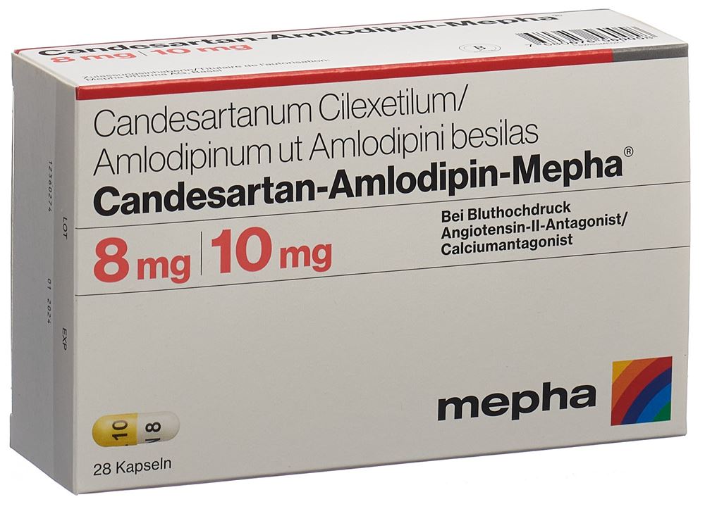 CANDESARTAN-AMLODIP Mepha caps 8mg/10mg 28 pce