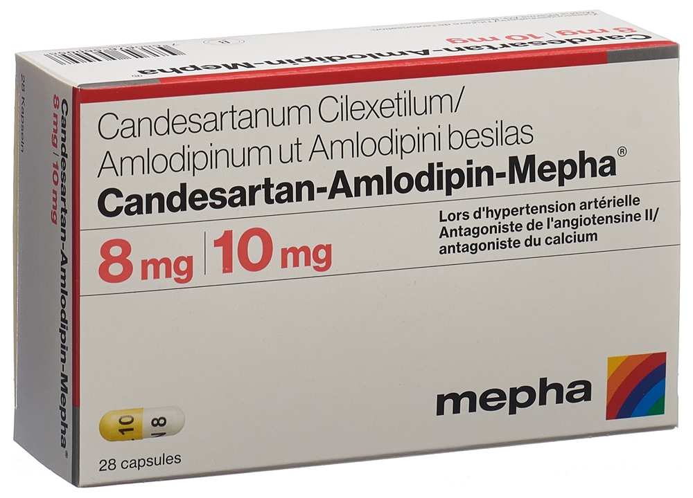 CANDESARTAN-AMLODIP Mepha caps 8mg/10mg 28 pce