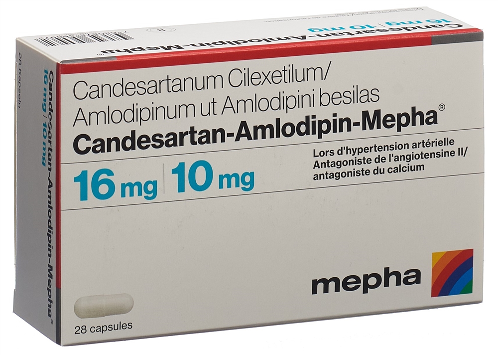 CANDESARTAN-AMLODIP Mepha caps 16mg/10mg 28 pce