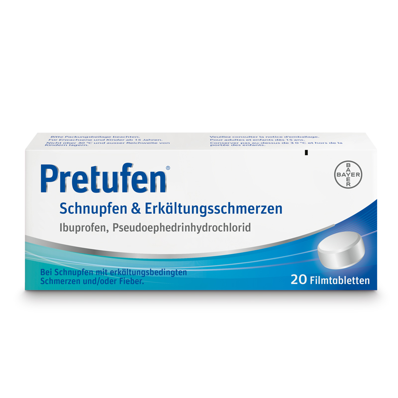PRETUFEN rhume&douleurs liés refroidiss 20 pce