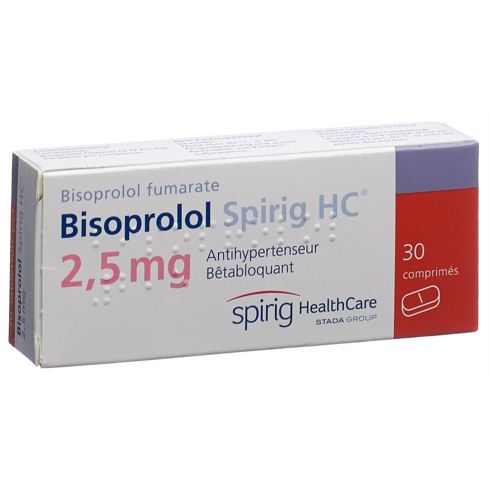 Bisoprolol Spirig HC 2.5 mg, Tabletten