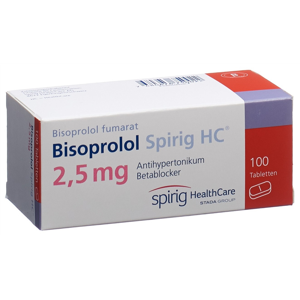Bisoprolol Spirig HC 2.5 mg, Tabletten