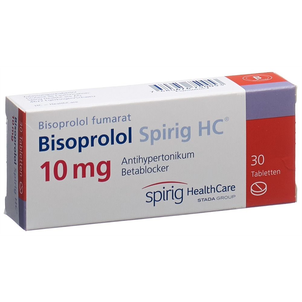 Bisoprolol Spirig HC 10 mg, Tabletten