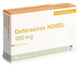 Deferasirox NOBEL 180 mg, Filmtabletten