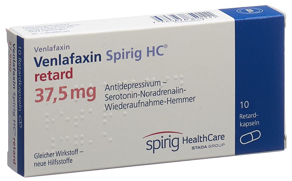 VENLAFAXINE Spirig HC caps ret 37.5 mg 10 pce