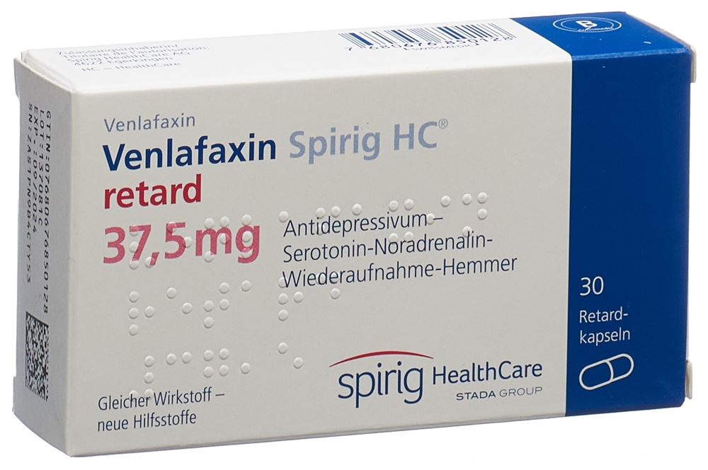 VENLAFAXINE Spirig HC caps ret 37.5 mg 30 pce