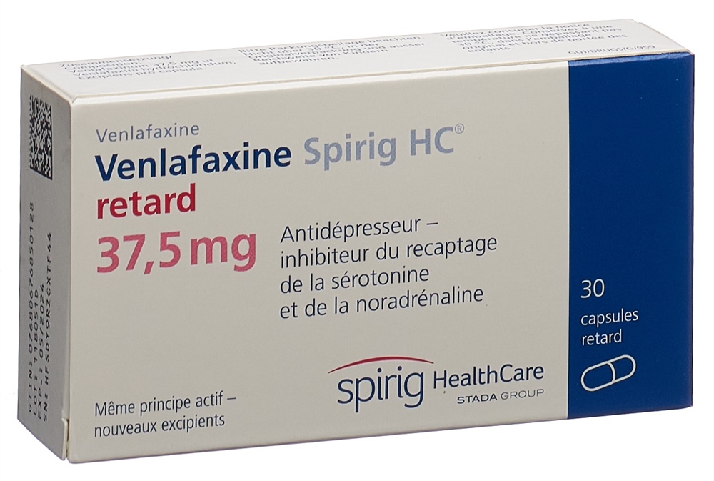VENLAFAXINE Spirig HC caps ret 37.5 mg 30 pce