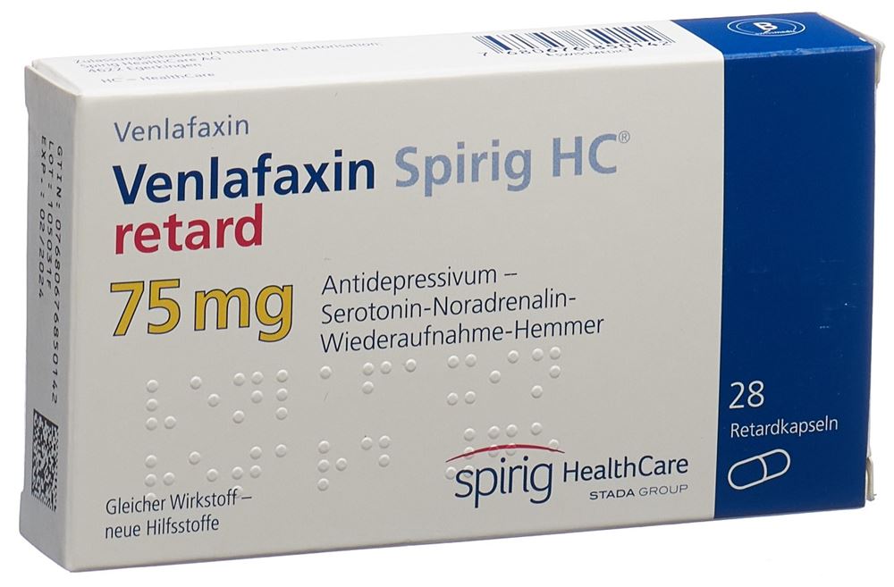 Venlafaxin Spirig HC retard 75 mg, Hartkapseln, retardiert