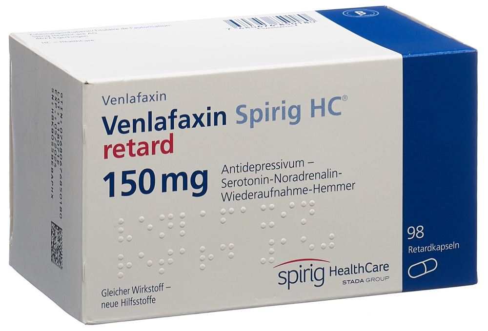 Venlafaxin Spirig HC retard 150 mg, Hartkapseln, retardiert