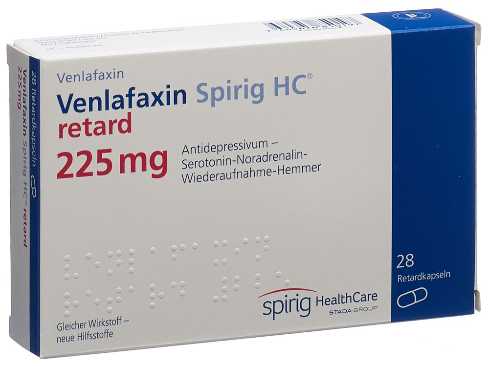 VENLAFAXINE Spirig HC caps ret 225 mg 28 pce