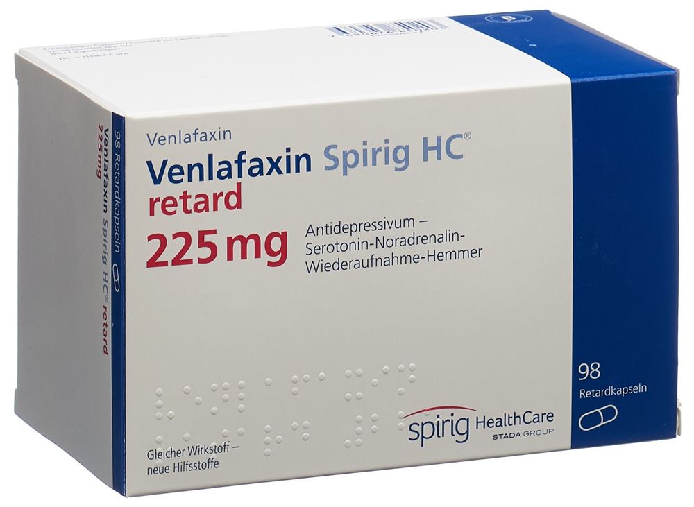 Venlafaxin Spirig HC retard 225 mg, Hartkapseln, retardiert