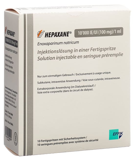 Hepaxane 12'000 IE/UI (120 mg)/0.8 ml, solution injectable en seringue préremplie