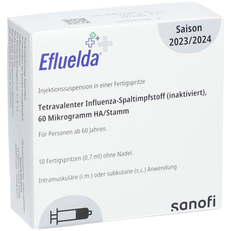 Efluelda 0.7 ml, suspension injectable en seringue préremplie