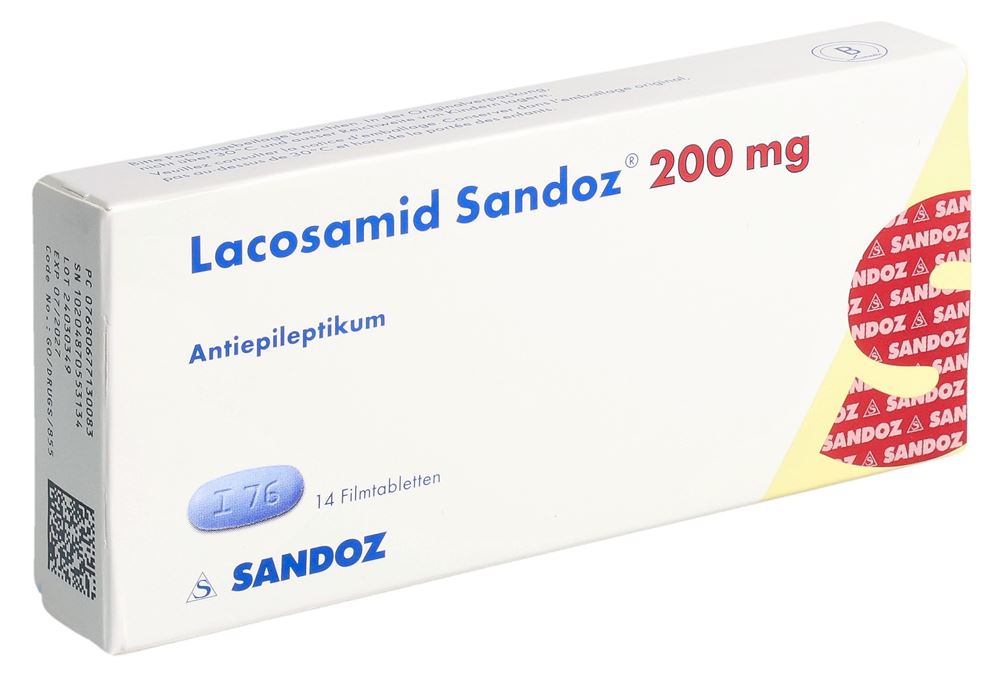 Lacosamid Sandoz 200 mg, Filmtabletten