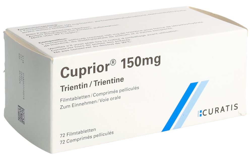 CUPRIOR cpr pell 150 mg 72 pce