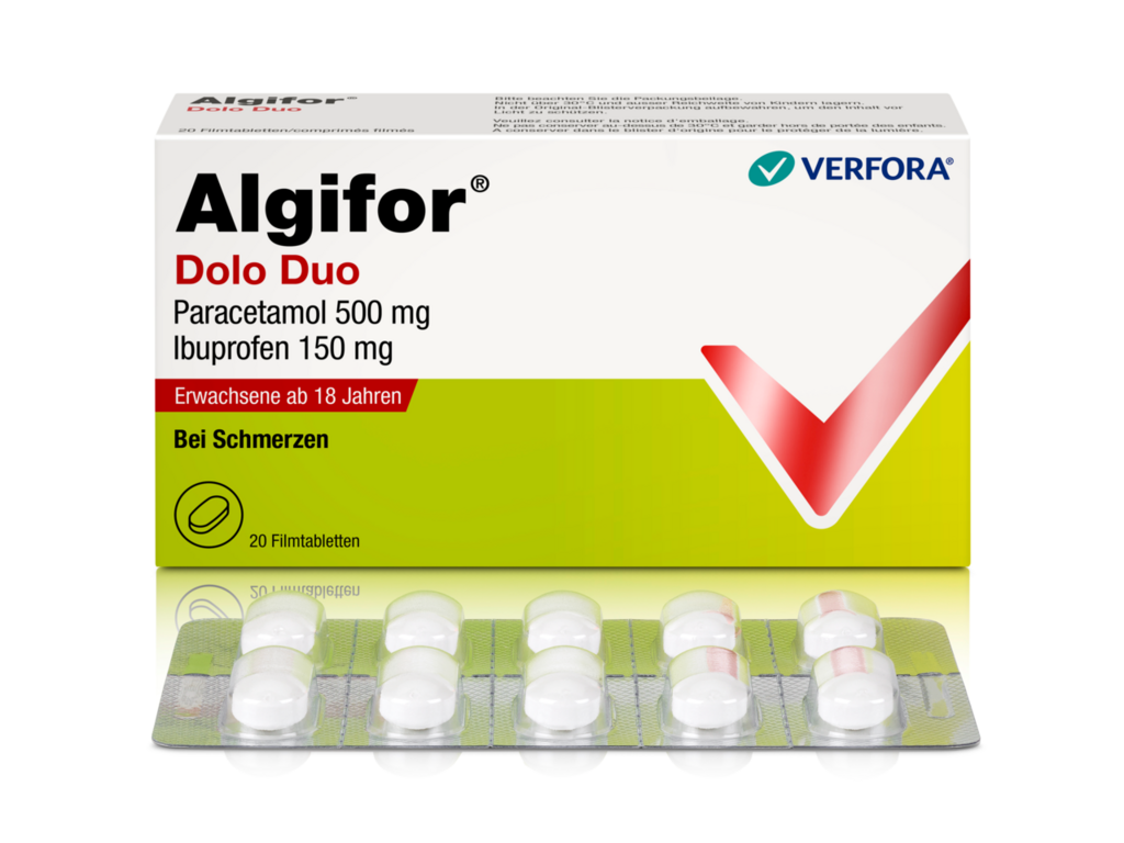 Algifor Dolo Duo 500mg/150mg, Filmtabletten