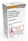 PEMETREXED Spirig HC conc perf 100 mg/4ml flac