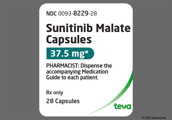 Sunitinib-Teva 37.5 mg, Hartkapseln