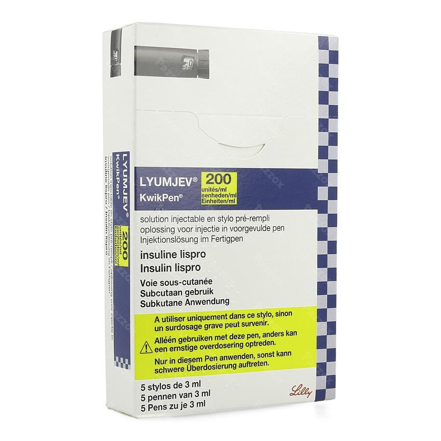 Lyumjev 100 units/mL KwikPen, solution injectable