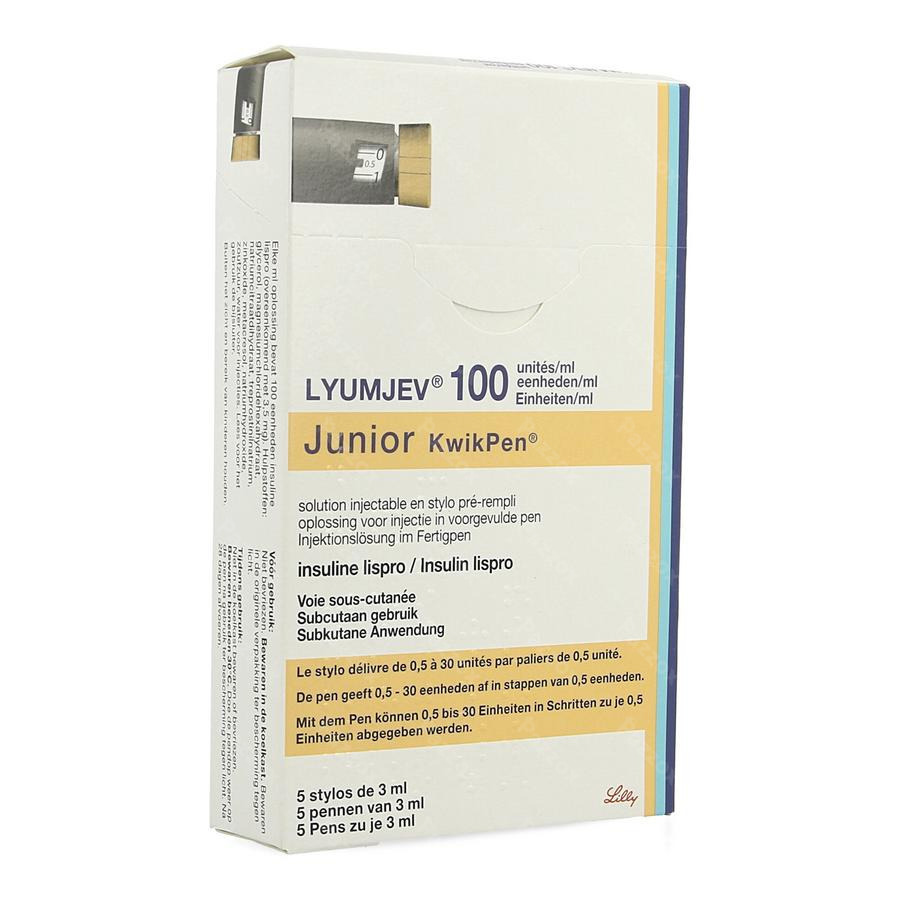 Lyumjev 100 units/mL Junior KwikPen, solution injectable