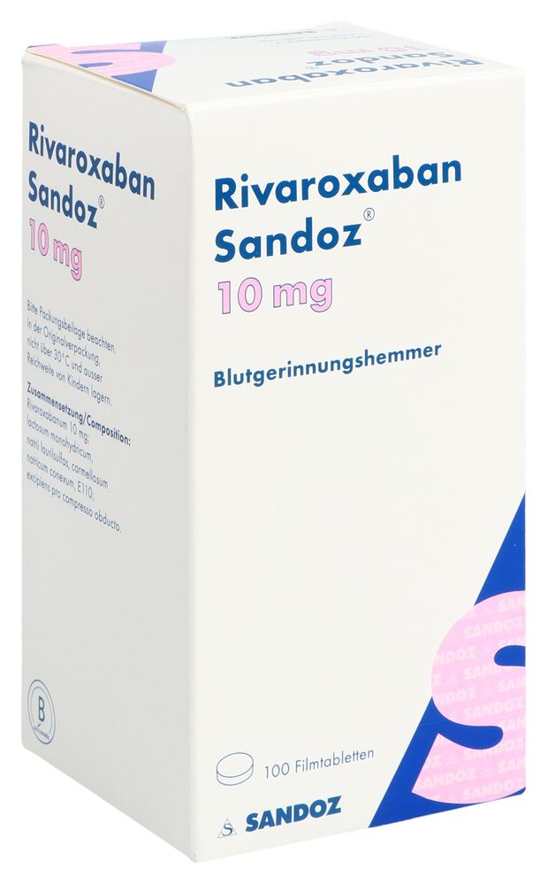 Rivaroxaban Sandoz 10 mg, Filmtabletten
