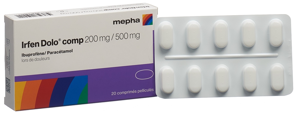 IRFEN DOLO comp cpr pell 200 mg/500 mg 20 pce
