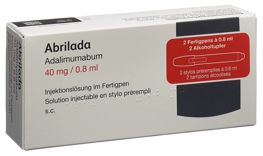 ABRILADA sol inj 40 mg/0.8ml stylo pré 2 x 0.8 ml