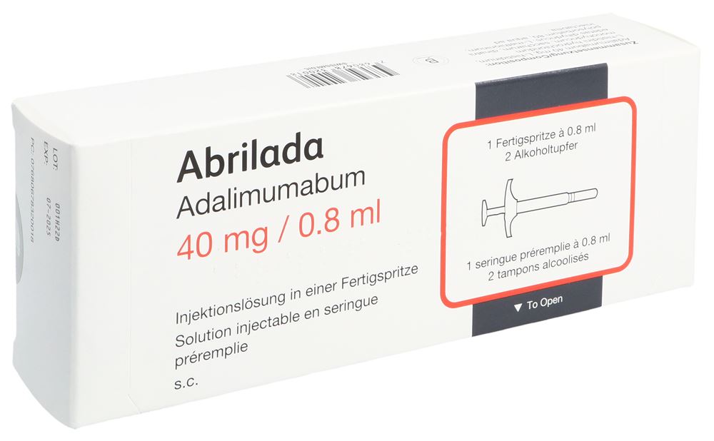 ABRILADA sol inj 40 mg/0.8ml ser pré 0.8 ml