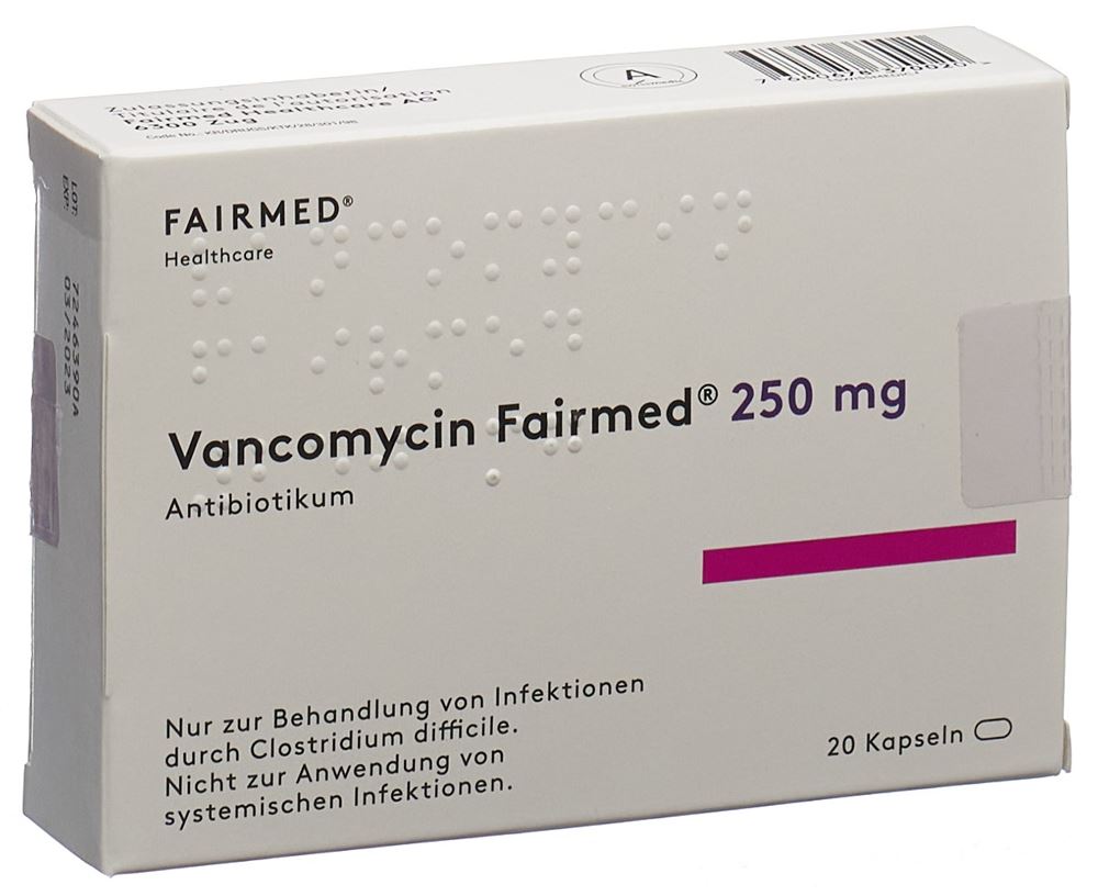 Vancomycin Fairmed 250 mg, Kapseln